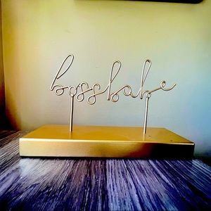 “Boss babe” home decor - Gold